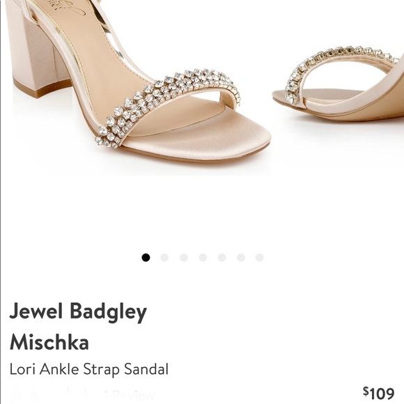 Badgley Mischka - Lori Block Heel in Champagne - Picture 3 of 16